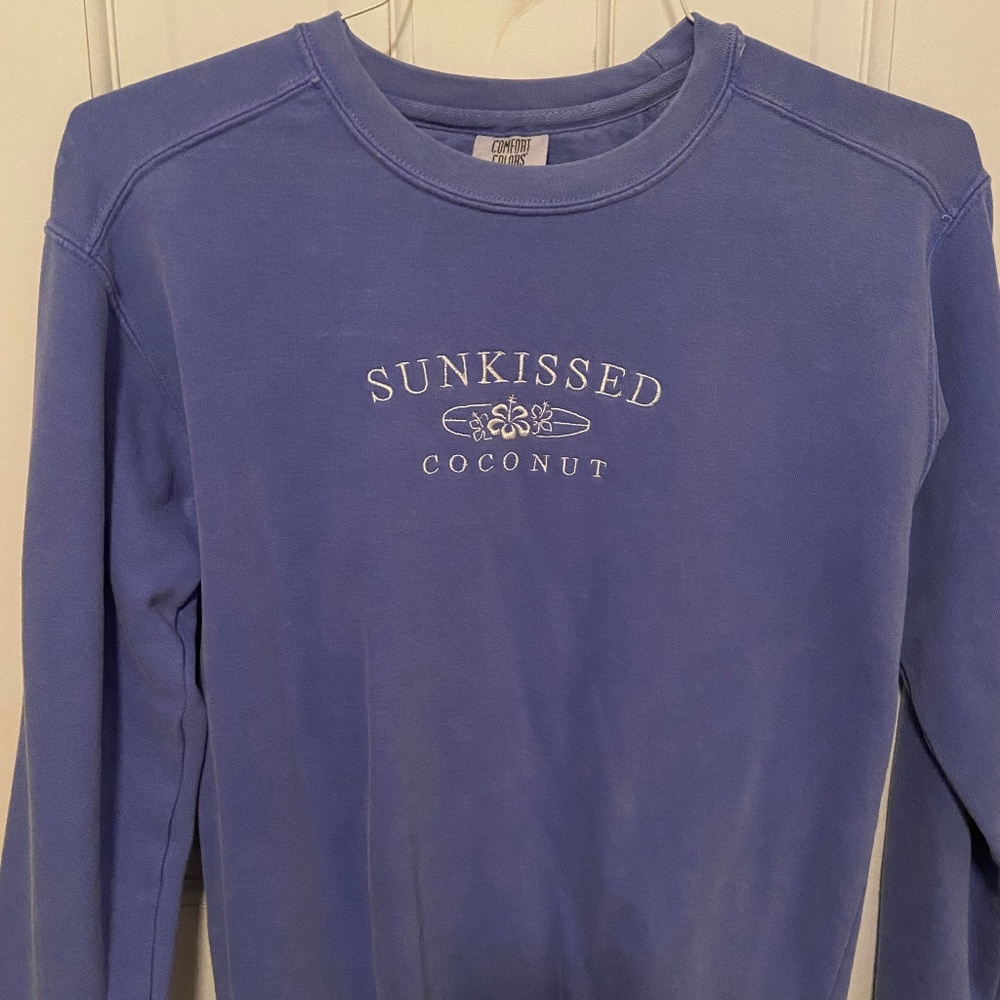 Embroidered Sunkissed Coconut Crewneck